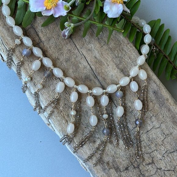 SEREFINA GLASS BEAD NECKLACE.  NWOT - Picture 5 of 8